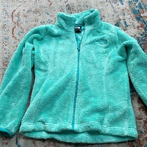 North face blue fleece jacket